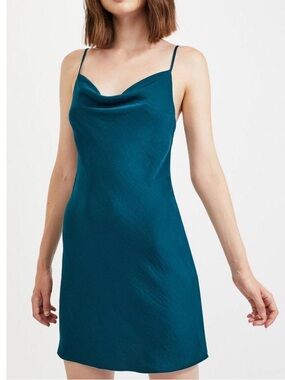 Inspired Hearts emerald green spaghetti strap mini party dress